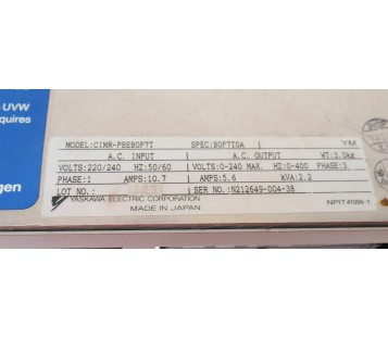 YASKAWA CIMR-PBEB0P7T CIMRPBEB0P7T