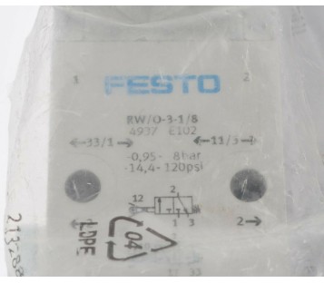 FESTO RW/O-3-1/8 RWO318 4937 ! new ! 