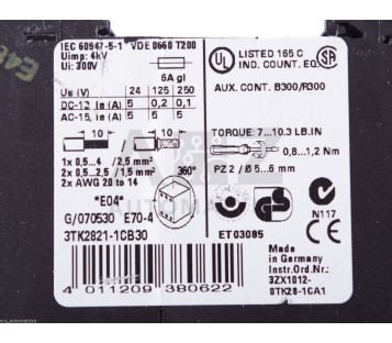 SIEMENS 3TK2821-1CB30 3TK28211CB30 