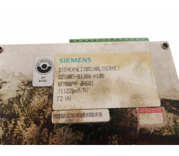 SIEMENS G21003-B1300-H100 6FM8090-0AS01 G21003B1300H100 