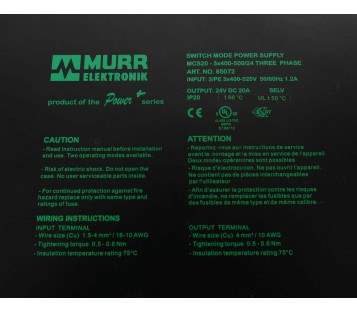 MURR ELEKTRONIK 85072