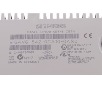 SIEMENS 6AV6542-0CA10-0AX0 6AV65420CA100AX0 OP270 KEY-6 CSTN ! NEW !