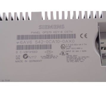 SIEMENS 6AV6542-0CA10-0AX0 6AV65420CA100AX0 OP270 KEY-6 CSTN ! NEW !