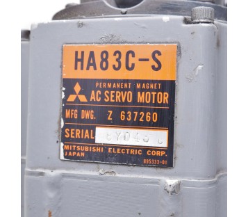 MITSUBISHI HA83C-S HA83CS AC SERVO MOTOR