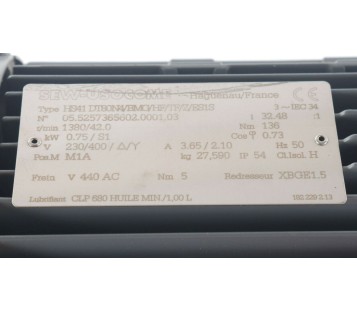 SEW HS41 DT80N4/BMG/HF/TF/Z/ES1S GEARMOTOR 42r/min 136Nm   ! NEW ! 