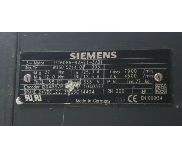 SIEMENS 1FT6086-8AH71-3AB1 1FT60868AH713AB1 