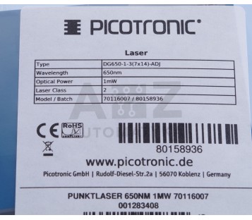 PICOTRONIC LASER DG650-1-3(7X14)-ADJ  DG65013(7X14)ADJ  70116007 80158936 ! new 