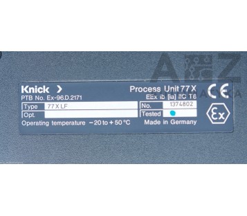 KNICK: PROCESS UNIT 77 X  /  77XLF  77-X-LF