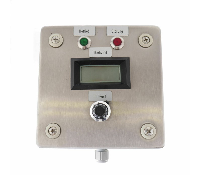 Frequency inverter controll box with DISPLAY and POTENTIOMETER