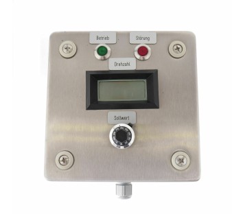 Frequency inverter controll box with DISPLAY and POTENTIOMETER