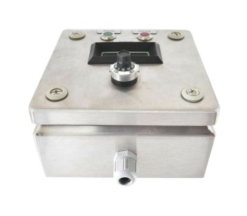 Frequency inverter controll box with DISPLAY and POTENTIOMETER