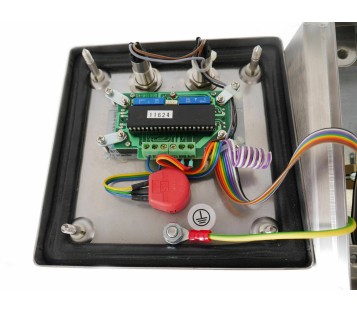 Frequency inverter controll box with DISPLAY and POTENTIOMETER