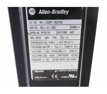 ALLEN BRADLEY MPL-B330P-MJ22AA  MPLB330PMJ22AA 7033-05-4202
