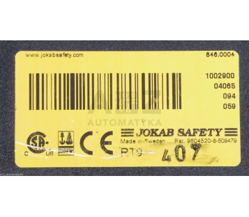 JOKAB SAFETY RT9 24VDC  1002900 846.0004 8460004 