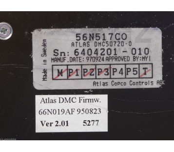 ATLAS COPCO DIGITAL MOTION CONTROLLER DMC DMC50720P  56N517C
