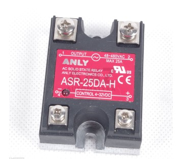 ANLY ASR-25DA-H  ASR25DAH Solid State Relay Module 4-32VDC 48-480VAC 25A ! 2PCS 