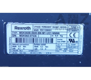 REXROTH MSK060B-0600-NN-M1-UG1-NNNN  ( MSK060B0600NNM1UG1NNNN )