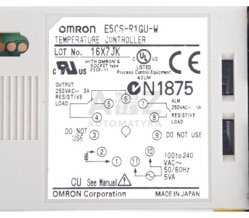 OMRON TEMPERATURE CONTROLER  E5CS  E5CS-R1GU-W  E5CSR1GUW 16X7JK 