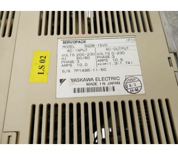 YASKAWA SERVOPACK SGDB-15VD SGDB15VD