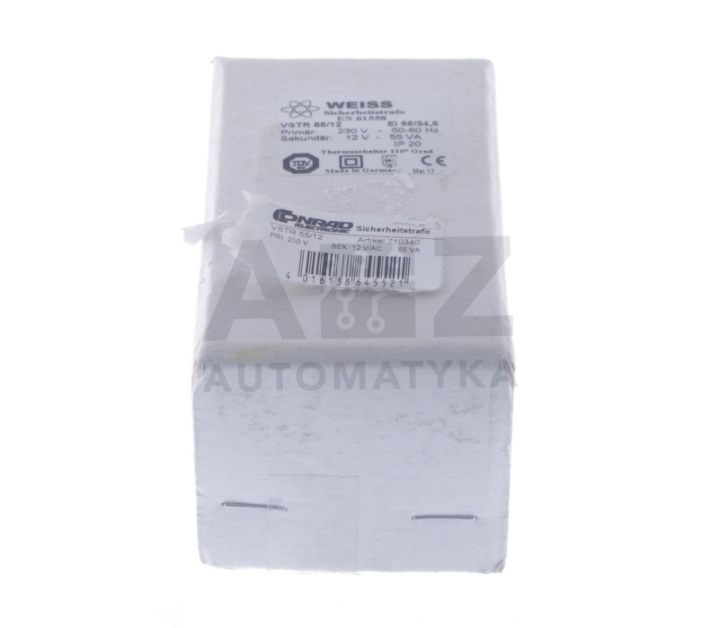 CONRAD WEISS VSTR 55/12 VSTR55/12 VSTR5512  710340 1x230VAC / 12 VAC 55  ! new !