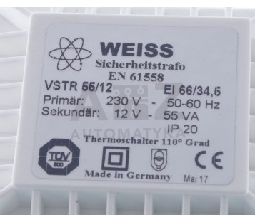 CONRAD WEISS VSTR 55/12 VSTR55/12 VSTR5512  710340 1x230VAC / 12 VAC 55  ! new !