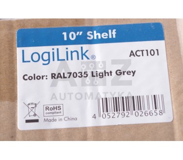 LOGILINK 10" SHELFF ACT101 RAL7035 LIGHT GREY   ! NEW ! 