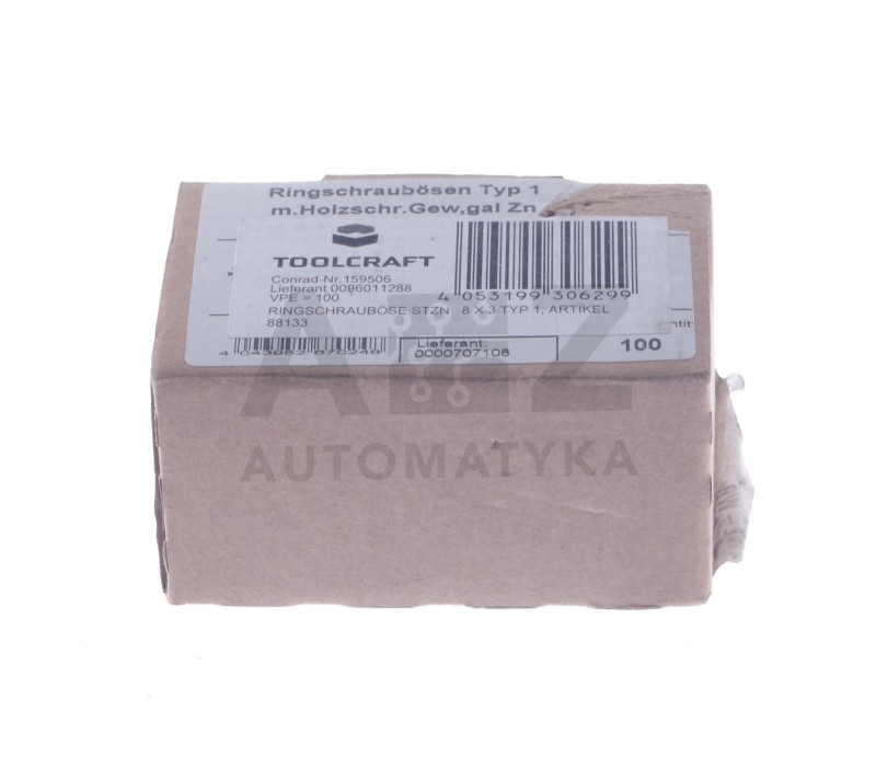 TOOLCRAFT 159506 eye screw (Ø x L) 3 mm x 8 mm Steel Ringschrau ! 100pcs ! new !