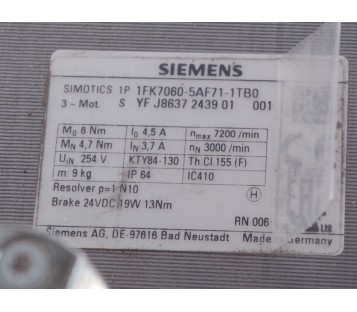 SIEMENS 1FK7060-5AF71-1TB0 1FK70605AF711TB0  ! NEW !
