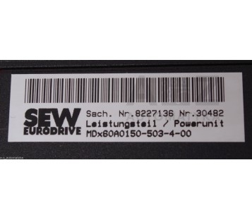 SEW MDS60A0150-503-4-00 MDS60A0150503400 8265089 MDX60A0150-503-4-00 8227136