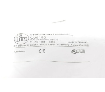 IFM OJ5190 OJPGFPKG/FO/0,15M/US ! NEW ! 