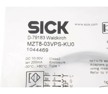 SICK MZT8-03VPS-KU0 1044469 MZT803VPSKU0  ! NEW ! 