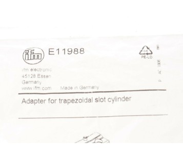 IFM E11988 Mounting adapter for trapezoidal slot cylinders ! NEW ! 