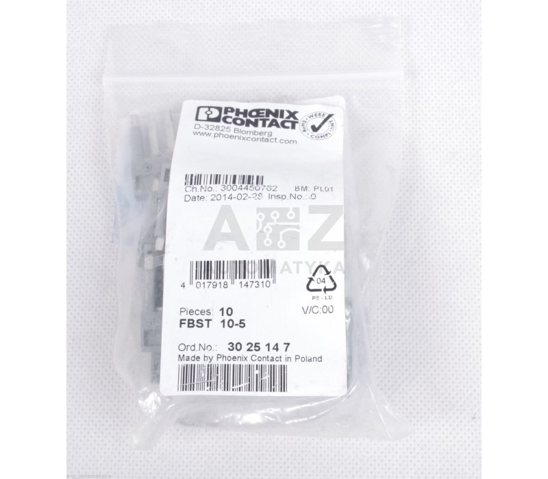 PHOENIX CONTACT FBST 10-5 FBST105 3025147 ! 10PCS ! NEW !