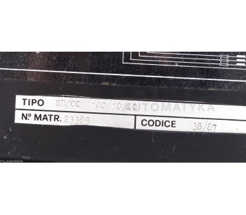 ALSTHOM PARVEX SD/CC SERVODRIVE 3 SERIE  140/10/20 1401020 23389