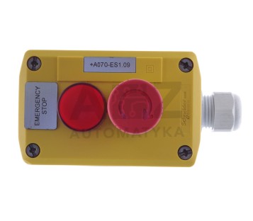 SCHNEIDER EMERGENCY STOP BUTTON WITH CASING AND MOUNT