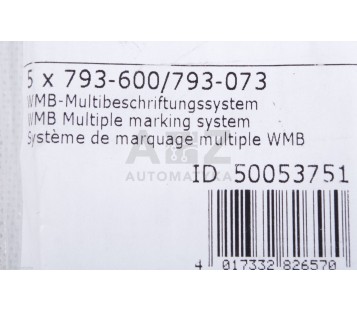 WAGO 793-600/793-073 50053751   WMB Multiple marking system ! NEW !