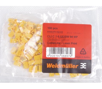 WEIDMULLER CLI C 1-6 GE/SW 94 MP CableLine, Conductor and cable markers ! NEW !