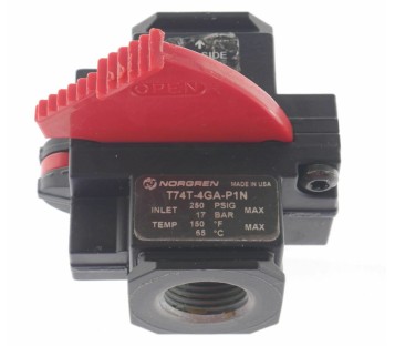 NORGREN T74T-4GA-P1N T74T4GAP1N Shut-off valve