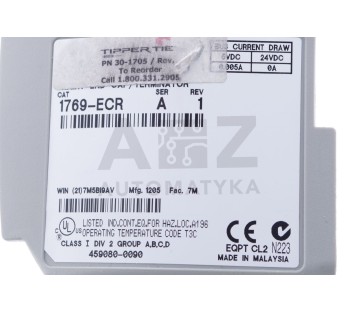 ALLEN BRADLEY 1769-ECR 1769ECR SER. A REV. 1 459080-0090 