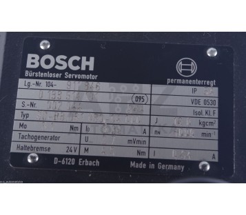 BOSCH SD-B3.031.030-04.000  SDB303103004000  AC SERVOMOTOR 104-911846
