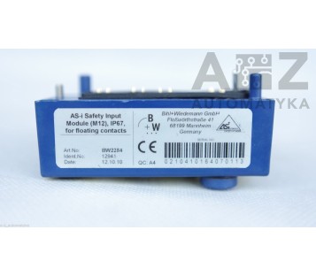  BIHL + WIEDEMANN: AS-i Safety Input Module M12 IP67  BW2284  12941