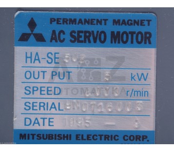 MITSUBISHI AC SERVO MOTOR HA-SE502 HASE502 