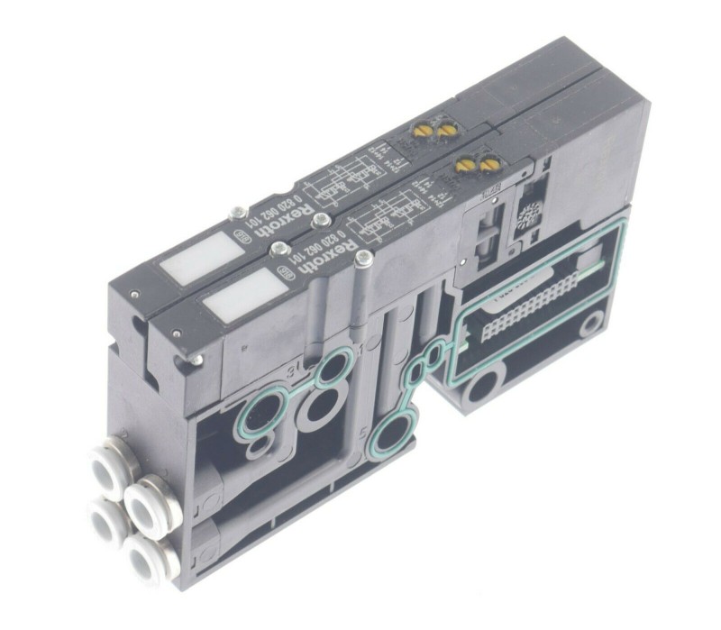 REXROTH 0 820 062 101 0820062101 2PCS + BASE UNIT SOLENOID VALVE 