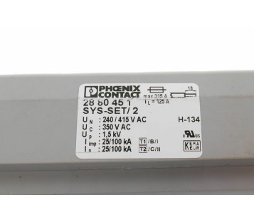 PHOENIX CONTACT 2880451 SYS-SET/2 SYSSET2 BASE UNIT