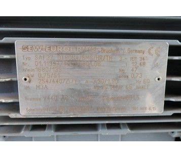 SEW SAF37 DT80N4/BMG/HR/TH SAF37DT80N4BMGHRTH 