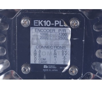 ACTUS POWER AC SERVO MOTOR  NA20-75F-X10 NA2075FX10  + EK10-PL5 EK10PL5