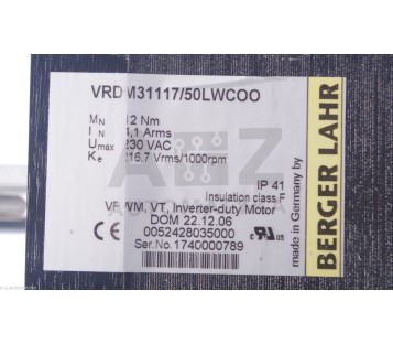 BERGER LAHR VRDM31117/50LWCOO VRDM31117 50LWCOO 0052428035000