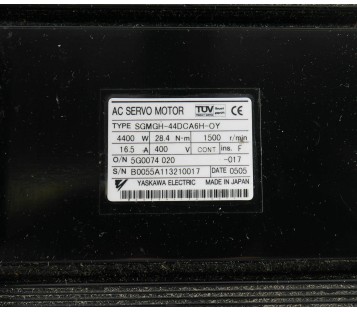 YASKAWA SGMGH-44DCA6H-OY SGMGH44DCA6HOY