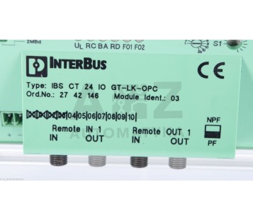 PHOENIX CONTACT INTERBUS IBS CT 24 IO GT-LK-OPC  IBSCT24IOGT-LK-OPC 2742146