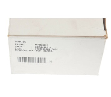 TEMATEC MPR308H MPR308H/181-000-25/000 MPR308H-24134-218
